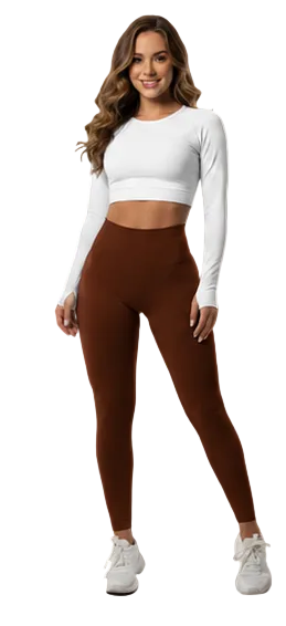 Soft high-waisted push-up leggings for women
