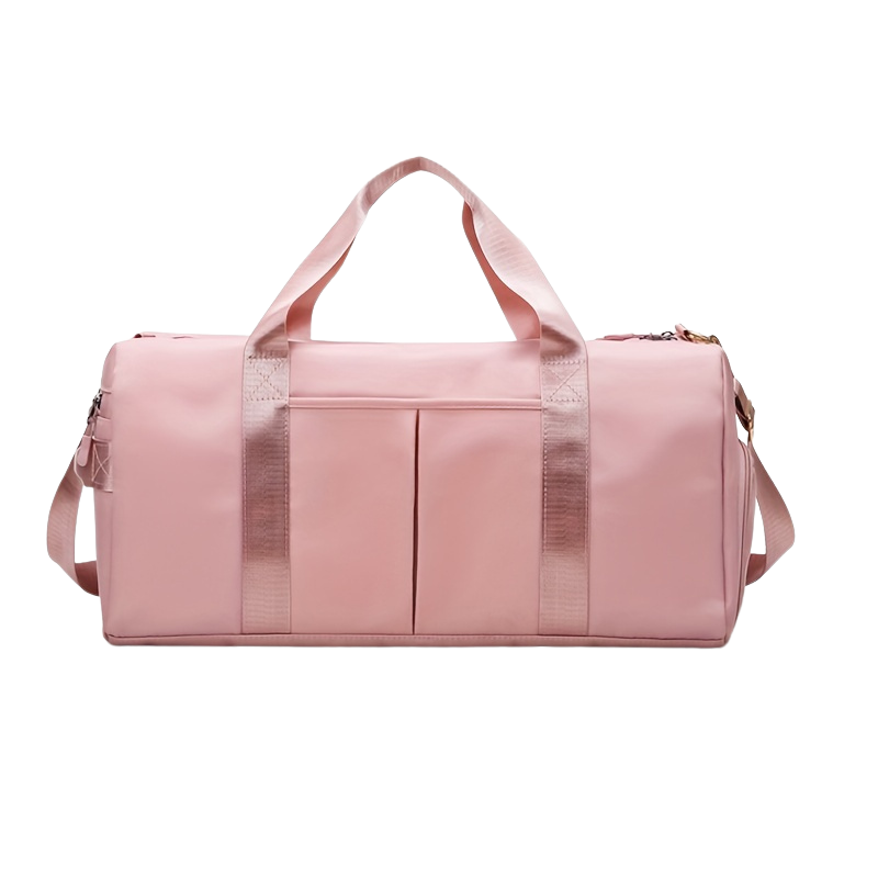 Waterproof gym duffel bag with pockets for women