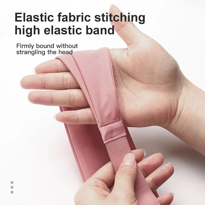 Non-slip moisture-wicking sports headband for women