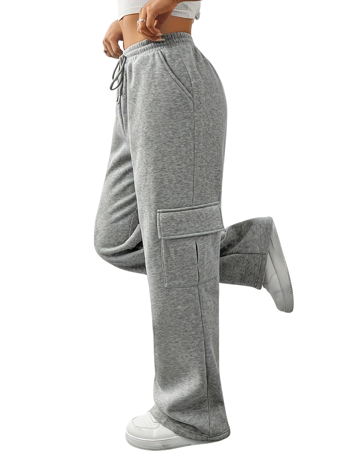 Soft tapered cargo sweats for athleisure and travel