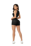 Cheri's Collection Cargo Shorts — high-waisted women's cargo shorts with pockets