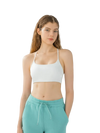 Cheri's Collection Crisscross Sports Cami — scoop-neck women's workout cami with removable chest pads