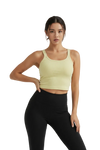 Cheri's Collection Cropped Tank Top — soft everyday crop top for women in light green