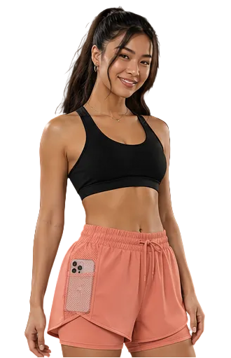 Pocket sports shorts color option